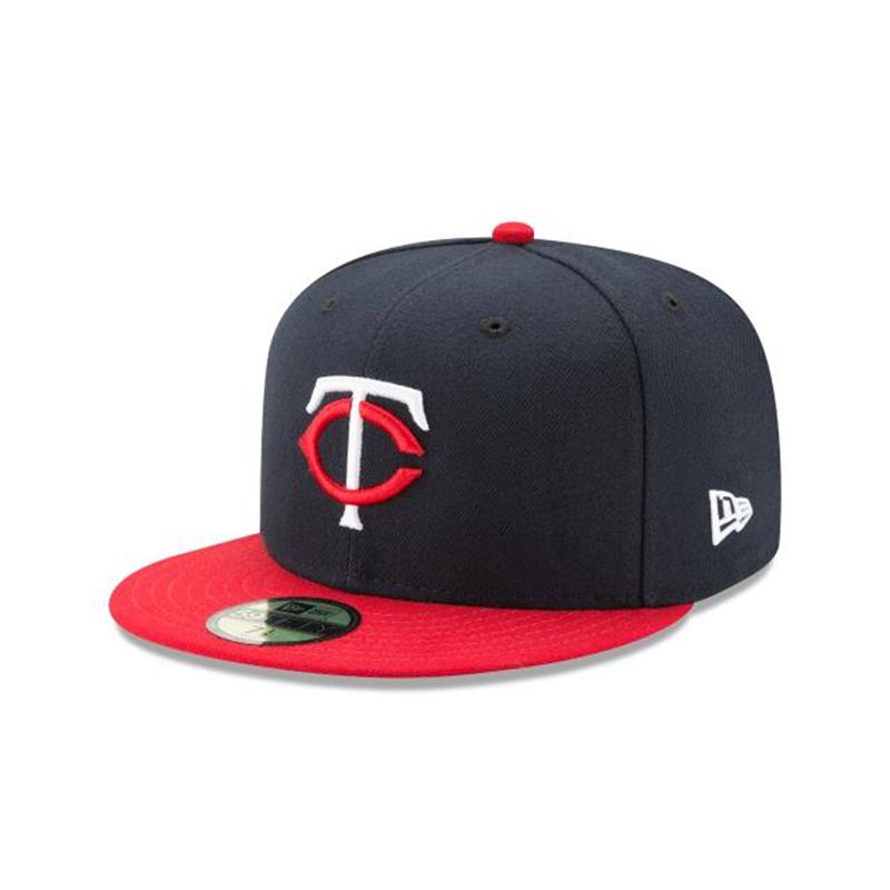 MLB Minnesota Twins Authentic Collection 59Fifty Fitted (UDQ0578) - Blue New Era Caps